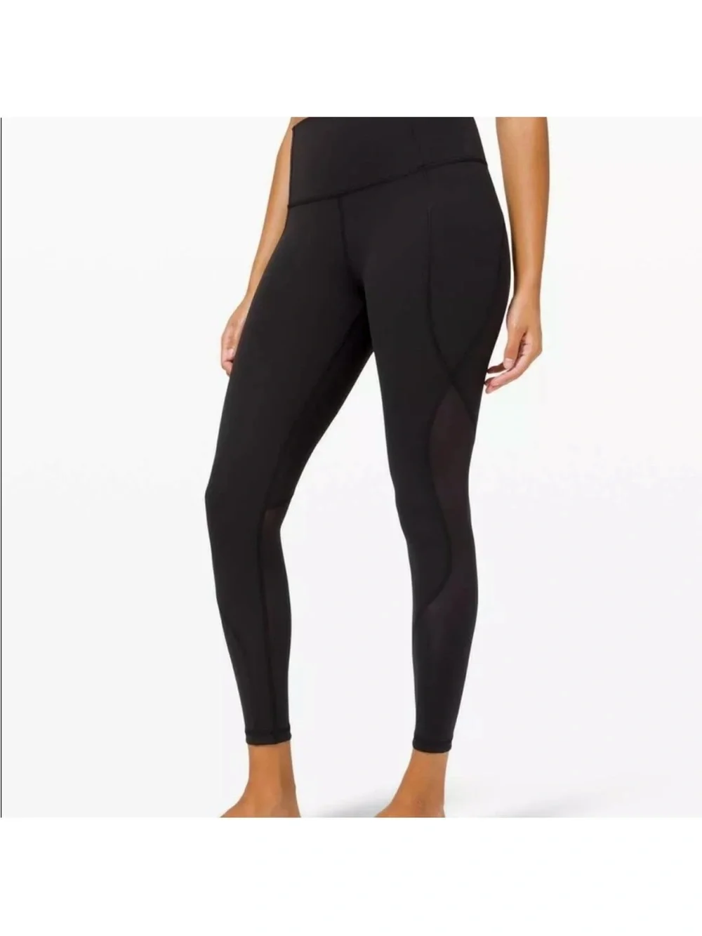 lululemon athletica Black Sculpting Mesh Leggings